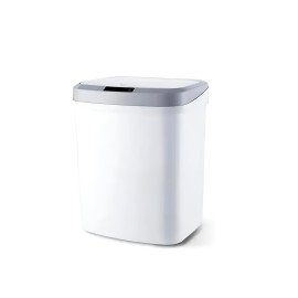 Lixeira Automática Inteligente Com Sensor Branca 15 L