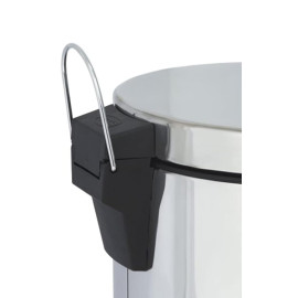 Lixeira Inox com Pedal, Aço Inoxidável, Balde Removível e Pedal Antiderrapante