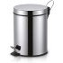 Lixeira Inox com Pedal, Aço Inoxidável, Balde Removível e Pedal Antiderrapante