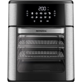 Fritadeira Air Fryer Forno Oven 12L, Preto/Inox, 2000W, 220V - AFON-12L-BI