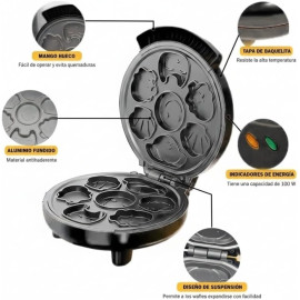 Máquina Elétrica Mini Bolinhos Bichinhos – Cake Pop Maker Multifuncional para Bolinhos e Doces