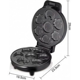 Máquina Elétrica Mini Bolinhos Bichinhos – Cake Pop Maker Multifuncional para Bolinhos e Doces