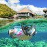Máscara de Mergulho com Snorkel Duplo Piscina Natação