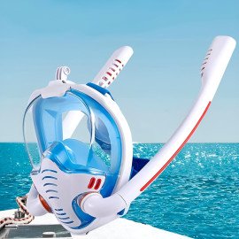 Máscara de Mergulho com Snorkel Duplo Piscina Natação 
