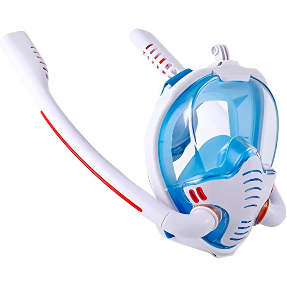 Máscara de Mergulho com Snorkel Duplo Piscina Natação 