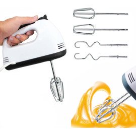 Mini Batedeira Portátil 7 Velocidades 260W Batedores Massas Clara 220v