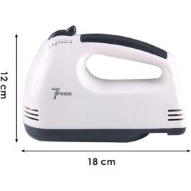 Mini Batedeira Portátil 7 Velocidades 260W Batedores Massas Clara 220v