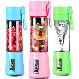 Mini Liquidificador Portatil Mixer Juice Garrafa Portátil Cabo USB 6 LâminaS