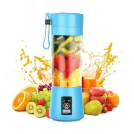 Mini Liquidificador Portatil Mixer Juice Garrafa Portátil Cabo USB 6 LâminaS