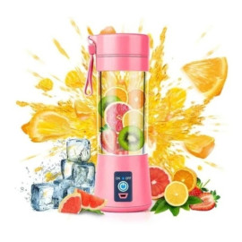 Mini Liquidificador Portatil Mixer Juice Garrafa Portátil Cabo USB 6 LâminaS