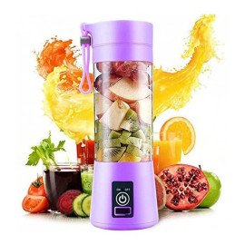 Mini Liquidificador Portatil Mixer Juice Garrafa Portátil Cabo USB 6 LâminaS
