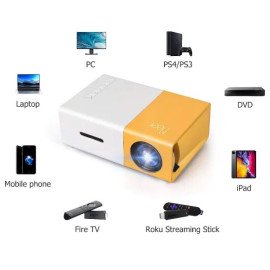 Projetor Led Portátil 1080p Cinema Filme Futebol Hdmi Tv PC Multimidia