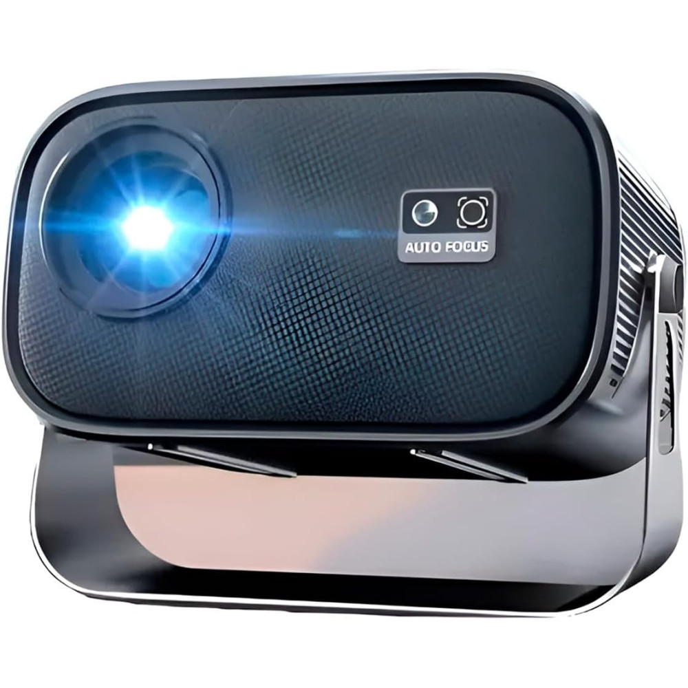 Mini Projetor Portátil 4K 1080P Full HD, Android 13, Wi-Fi 6 5G/2.4G, Bluetooth 5.2, Correção Trapezoidal, Rotação 360°
