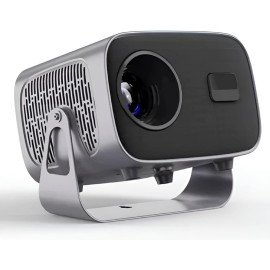 Mini Projetor Portátil 4K 1080P Full HD, Android 11, Wi-Fi 6 5G/2.4G, Bluetooth 5.2, Correção Trapezoidal, Rotação 360°