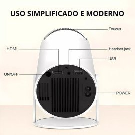 Projetor Magcubic HY300 Original Portátil Smart Android 11 4K Ultra HD HDMI Wifi Bluetooth Alto Falante Embutido