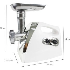 Moedor Carne Elétrico 2800w Triturador Kibe Linguiça Funil