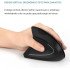Mouse Gamer Vertical Sem Fio Ergonômico Recarregável Com Conexão USB 2.4G + Bluetooth e Ajuste de DPI