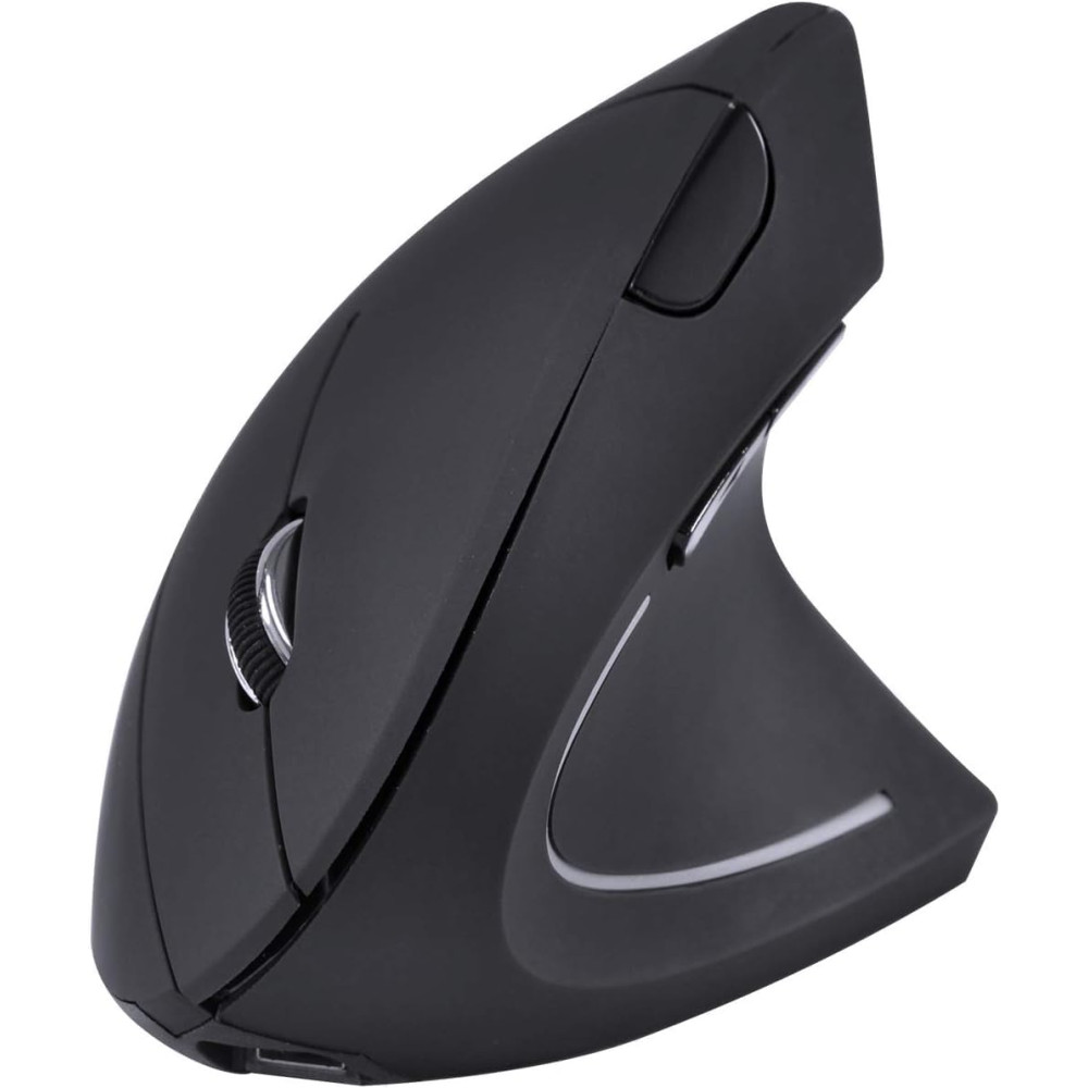 Mouse Vertical Sem Fio (Wireless e Bluetooth) 2400dpi