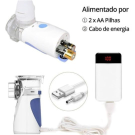 Nebulizador Ultrassônico Portátil  Para Crianças e Adultos