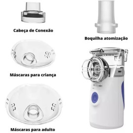 Nebulizador Ultrassônico Portátil  Para Crianças e Adultos