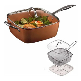 Panela Caçarola Maxchef Antiaderente 24 Cm de cerâmica