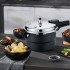 Panela de Pressão Alumínio e Base Aço Inox Fundo Triplo com Sistemas de Segurança, Compatível com Indução e Gás