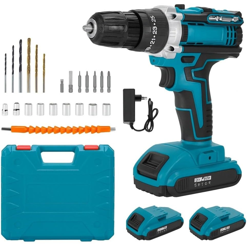 Parafusadeira Furadeira de Impacto 21V Recarregável 