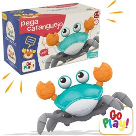 Pega Caranguejo - Brinquedo com Música, Que Anda e Evita Obstáculos 