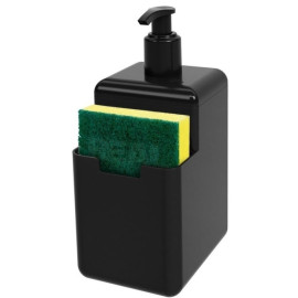 Porta Detergente e Esponja com Bico Dosador de Aço Inoxidável