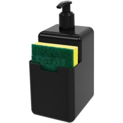 Porta Detergente e Esponja com Bico Dosador de Aço Inoxidável
