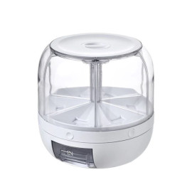 Pote Dispensador de Grãos Giratório para Proteção dos Alimentos.
