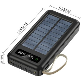 Power Bank Solar Portátil de 10000mAh/20000mAh
