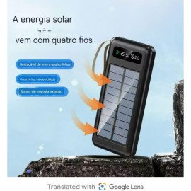 Power Bank Solar Portátil de 10000mAh/20000mAh