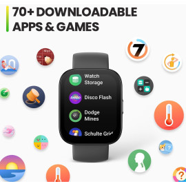 Relógio Smartwatch Amazfit Bip 5 A2215 Preto Com Alexa Gps