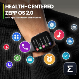 Relógio Smartwatch Amazfit Bip 5 A2215 Preto Com Alexa Gps
