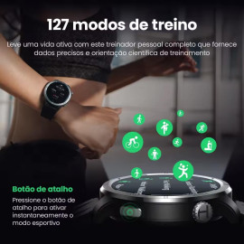 Smartwatch Haylou Solar Neo de 1.53" com Bluetooth e Monitor de Saúde