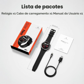 Smartwatch Haylou Solar Neo de 1.53" com Bluetooth e Monitor de Saúde