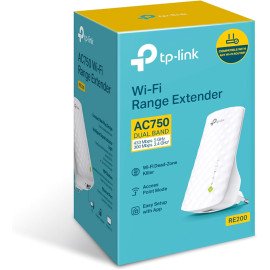 Repetidor Sinal Wi-fi Tp-link Re200 Ac750 Dual Band 2.4/5ghz
