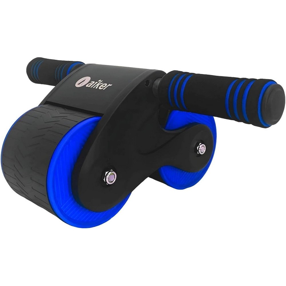 Roda Abdominal com Rebote Automático e Revestimento em Borracha