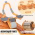 Roda abdominal de recuperação automática com temporizador e almofada