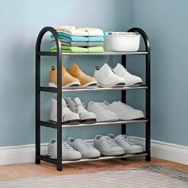 Prateleira Multiuso para Sapatos, Livros e Acessórios, Montagem Sem Ferramentas