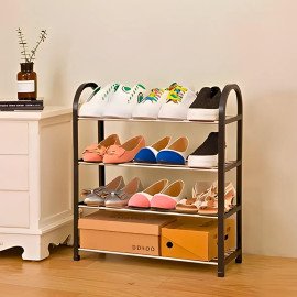 Prateleira Multiuso para Sapatos, Livros e Acessórios, Montagem Sem Ferramentas