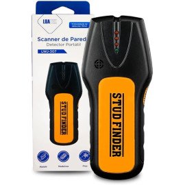 Scanner Detector Parede Profissional Portátil Viga Tubo Madeira Fio Metal Cor Amarelo Alta Sensibilidade