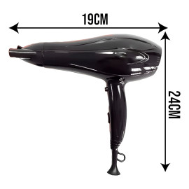 Secador de Cabelo Professional Turbo Ar Quente Frio 110v ou 220v