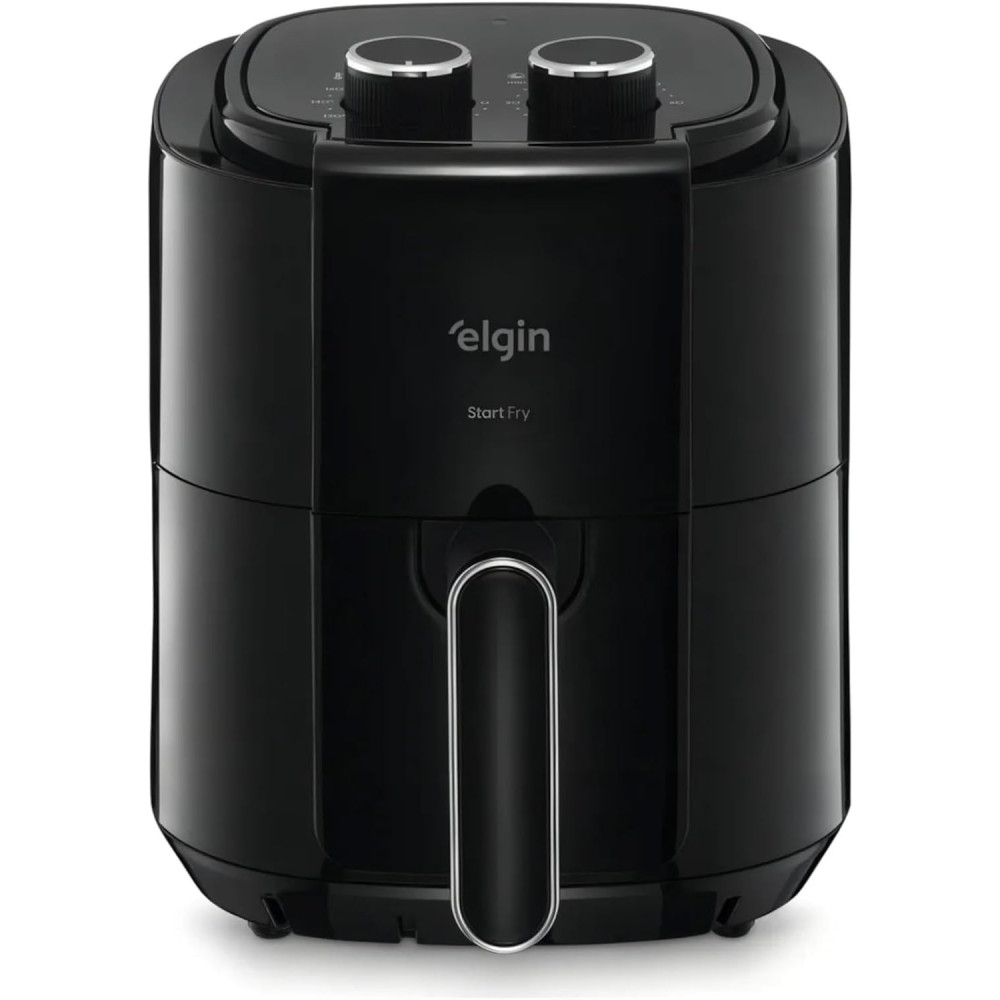 Start Fry, Fritadeira Elétrica Air Fryer, Preta, 3,5l, 220V, Controle Manual de Temperatura
