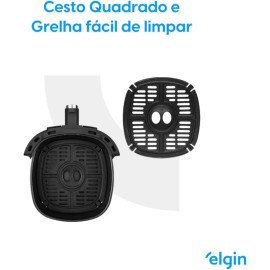 Start Fry, Fritadeira Elétrica Air Fryer, Preta, 3,5l, 220V, Controle Manual de Temperatura