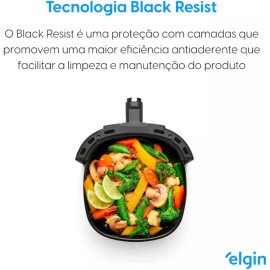 Start Fry, Fritadeira Elétrica Air Fryer, Preta, 3,5l, 220V, Controle Manual de Temperatura