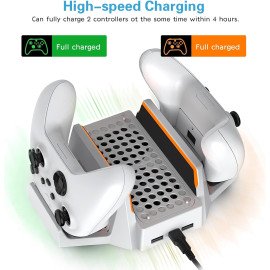 Base Cooler para Xbox Series S com Carregador, Controle e Bateria de 800mah