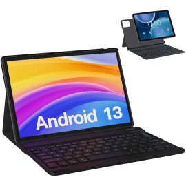 Tablet E1038 10.1" Android – 6GB RAM + 128GB | Touch + Teclado + Capa Inclusos | Ideal para Estudo, Trabalho e Entretenimento