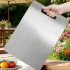 Tábua de Corte em Aço Inox 34x23 cm para Cozinha | Resistente à Corrosão, Compatível com Lava-Louças